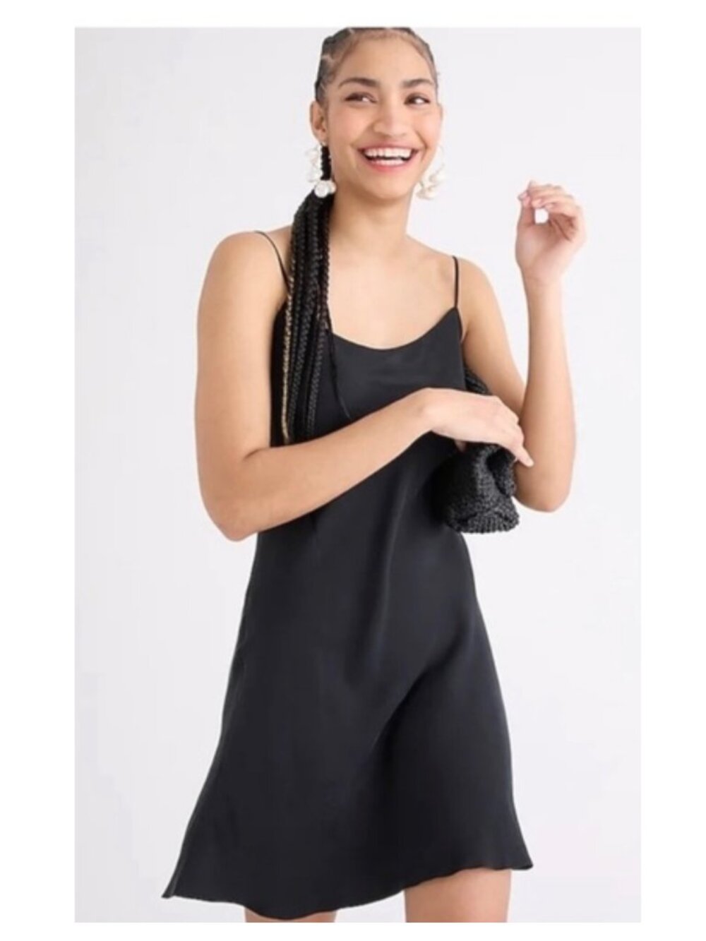 J. CREW Gwen Cupro-Blend Mini Slip Dress 4 $89
